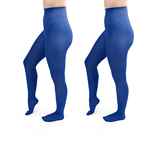Image of Silky Toes Women's 60D Soft Opaque Tights 1-2 Pairs -Black White And Colored Stockings for Women