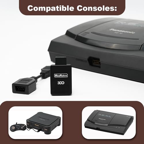 Image of BITFUNX BlueRetro 3DO Wireless Controller Adapter - Supports Firmware Upgrade, Dual-Mode BT, Keymap Configuration, Compatible with PS3 /PS4 /PS5,Xbox One S,Series X /S,Switch Pro Bluetooth Controllers