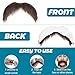 Fake Mustache Brown Fake Beard Costume Old Men Stick On Mustache Stickers Moustache False Facial Hair For Adults Women Men For Halloween Cosplay Festival Party