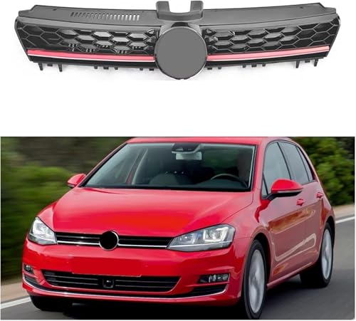 Calandre Golf 7 MK7 rouge pour look urbain et sorties dynamiques le weekend
