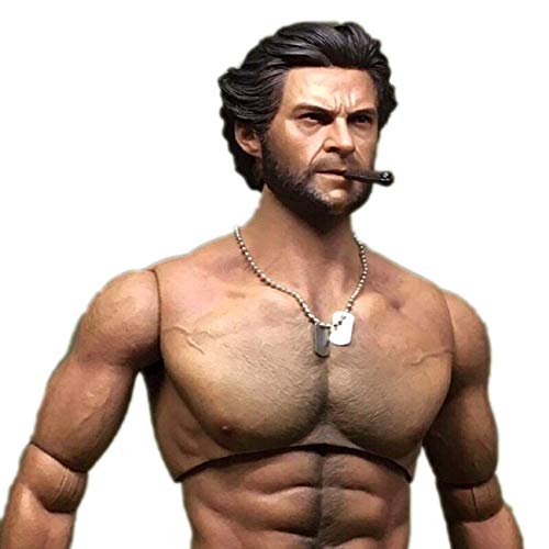 Tête de poupée pour figurine 1/6 homme robuste sculpture d'art