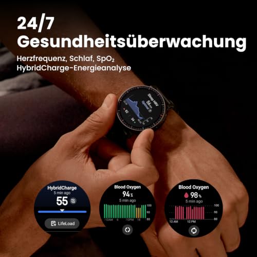 Amazfit Active Max 48mm Smartwatch 1,5" AMOLED-Display, 25 Tage Akku, Offline-Karten, NFC, GPS, 4GB Speicher, 170+ Sportmodi, 5 ATM Wasserschutz, Herzfrequenz- & Schlaftracking für Android & iPhone