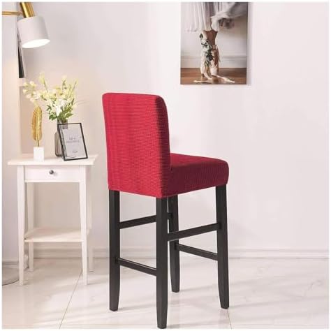 6-Pack Removable Washable Bar Stool Covers, Pub Chair Slipcovers for Counter Chairs, Durable Furniture Protection, Stylish Barstool Slipcovers
