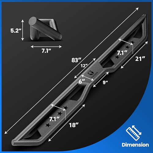 Estribos Tyger Auto para Toyota Tacoma 2005-2023 Doble Cabina miniatura 6