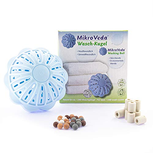Waschkugel Keramik mit Mikroorganismen, hautschonend und für Allergiker, ökologischer Waschball ohne chemische Waschmittel