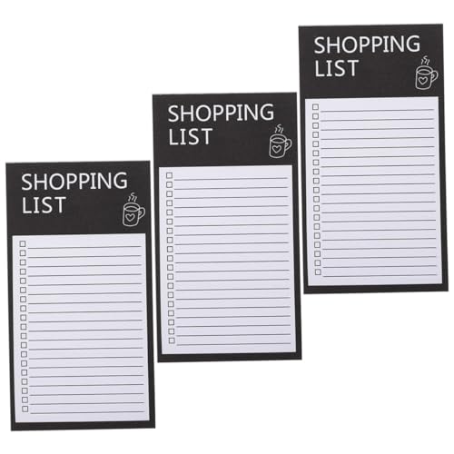 Abaodam 磁性ショッピングリストメモ帳 冊 小型実用リスト付箋 食料品管理に 週間予定プランナー 書きやすくにじまない便箋