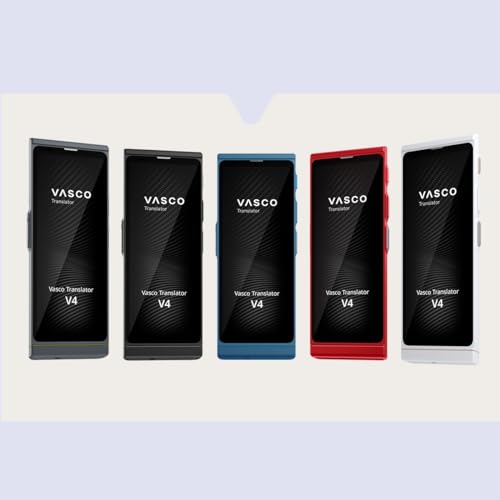 Vasco Translator V4 Sprachübersetzer | Übersetzungsgerät | Übersetzt lebenslang gratis | 108 Sprachen | Spracheingabe und Sprachausgabe | Foto Übersetzer | Farbe: Black Onyx