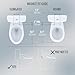 TOTO WASHLET S5 Electronic Bidet Toilet Seat with Instantaneous Water Heating, PREMIST and EWATER+ Wand Cleaning, Elongated, Cotton White - SW3446#01