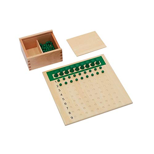 Adena Montessori Division Bead Board - Multiplication Montessori Math MaterialsChildren Early Math Learning Aid Tools