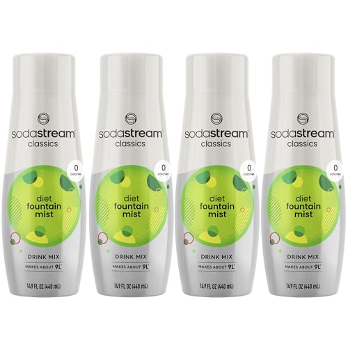 SodaStream Diet Fountain Mist, 440ml 4-Pack