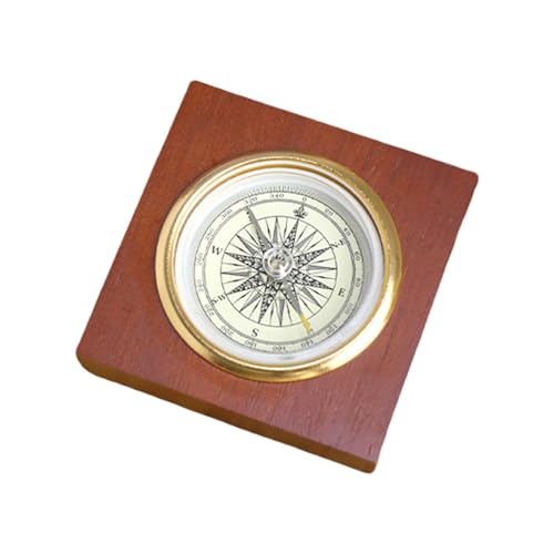 Elegant Wood Compasses Vintage Styles Compasses Portables Travel Compasses for Hiking and Camping Enthusiasts