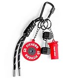 Sinsiot Dumbbell & Weights Keychain, Bag Purse Charms Gift for fitness Women and Men, Cute Mini Car Key Chains Accessories for Gym