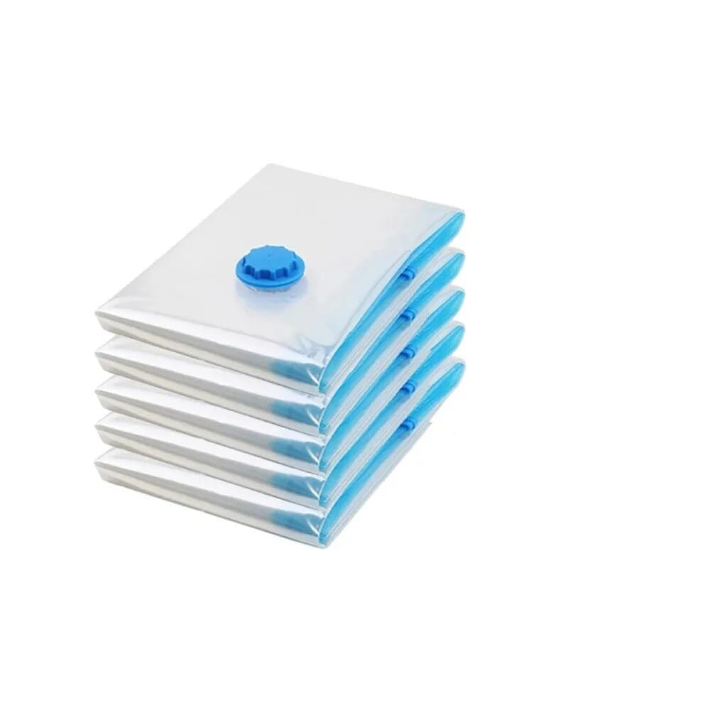 Vacuum Storage Bags 5Pcs Vacuum Storage Bags Seal Bag Space Saving For Comforters Clothes Pillow Bedding Blanket(5pcs 50x70cm)