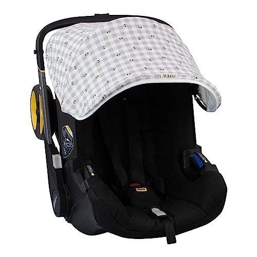 Miniatura 3 de Jyoko Kids Capota Para Silla De Auto Y Cochecito Doona En Algodón 100 Picnic Vichy