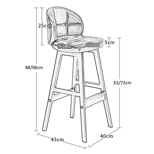 Tabouret haut de cuisine en bois pour aménager un coin repas convivial