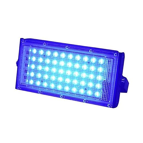 Foco impermeable LED 50W azul para luces de seguridad