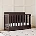 Graco Hadley 5-in-1 Convertible Crib with Drawer (Espresso) – GREENGUARD Gold Certified, Fits Standard Crib Mattress, Converts to Toddler Bed, Daybed and Full Bed, 4 Adjustable Mattress Heights
