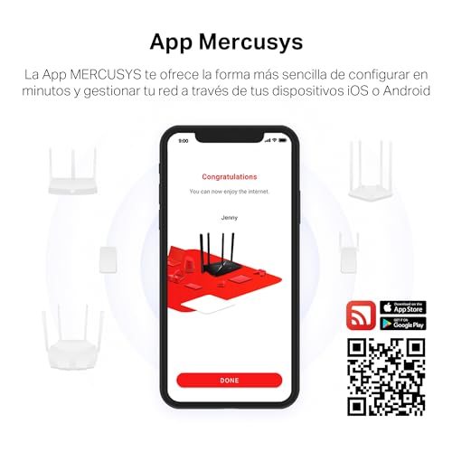 Miniatura 7 de Mercusys Mw300re - Repetidor Wi-Fi N300mbps, Dos Potentes Antenas Externas, Amplificador, Indicador De Señal Inteligente, Wps, Mimo, Configuración De Aplicación
