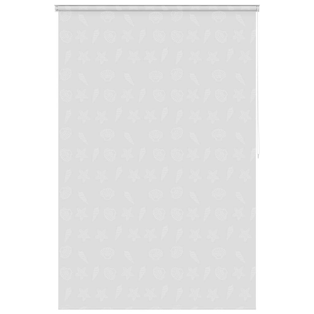 vidaXL Shower Roller Blind Blackout Window Shade for Bedroom Door Water Resistant Shower Curtain Bathroom Room Divider 140x240 cm Sea Star