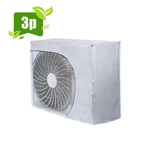 HOMEWINS - Cubierta Exterior de Aire Acondicionado Antipolvo antiniebla Impermeable Funda climatizadora Exterior (Nueva Versión, 92 * 35 * 69cm)