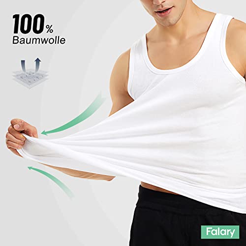 Camiseta de tirantes ropa interior masculina de algodón pack multicolor para hombre 3
