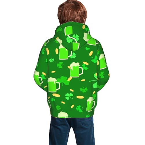 St Patrick's Day2 Kid Hoodies Boys Sweatshirts Girls Pullover with Pocket4