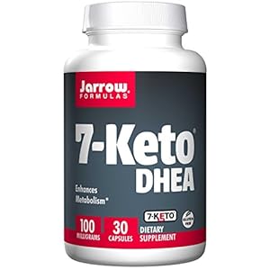 7-Keto DHEA, 100 mg, 30 Caps by Jarrow Formulas (Pack of 3)