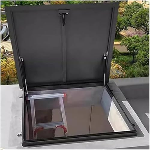 Roof Vent Exhaust Hatch Cover - Rainproof Plate for Attics & Basements, Sealing Strip Included, 95x95cm (37.4x37.4in) - Durable, Weatherproof Design