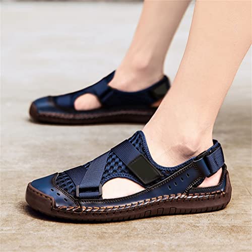 Mens Sandals Mesh Deck Beach Sandals Fisherman Shoes for Men Outdoor Handmade Men Shoes2