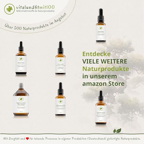 Folsäure Tropfen 50 ml - 400 µg pro Tagesdosis - mit hochaktiver Folsäure-Form Methylfolat - 100% vegan, ohne Zusätze - Deutsche Herstellung