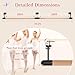 Ballet Barre Wall Mounted, Adjustable Wood Ballet Bar, 6ft Ballet Barre for 2 people, Traditional Wooden Ballet Barre System for Home Barre Workout Equipment, Height Adjustable, for Kids and Adults
