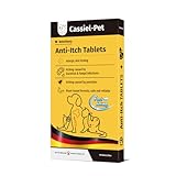 Cassiel pet Dog Allergy Relief Chews - Dog Itch Relief - Relieves Rash, Heals Wounds, Soothes Inflammation, Treats Bites, Scratches, Cat Wound Care - 10 Chews