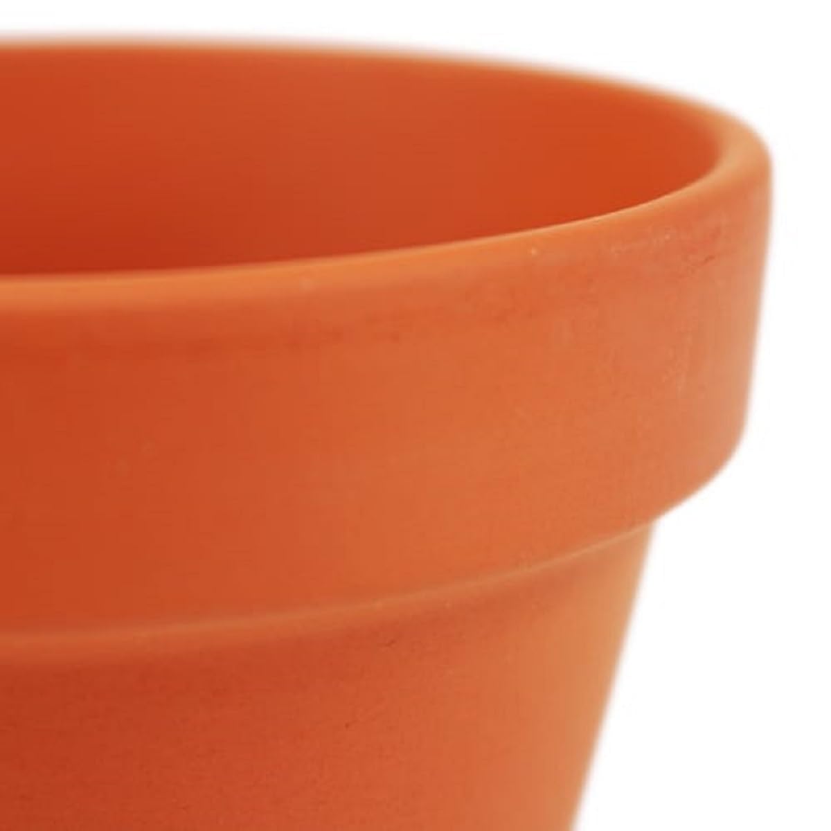 Maceta de Terracota Artesanal de 50 cm de diámetro con Acabado Liso, Diseño Clásico para Decoración de Interiores y Exteriores. Ideal para Plantas de Mediano Tamaño.