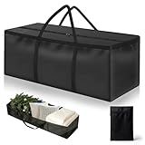 Zippicks Auflagentasche Gartenpolster, Schutzhülle für Polsterauflagen mit Tragegriff, Aufbewahrungstasche Schutzhülle für Gartenmöbel Kissen Polsterauflagen, Palettenkissen (130 x 32 x 55 cm)