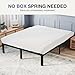 NEWBULIG Metal Bed Frame - Full Size Metal Platform Bed Frame Mattress Foundation with Steel Slat Support, No Box Spring Needed, Storage Space Under Frame, Easy Assembly