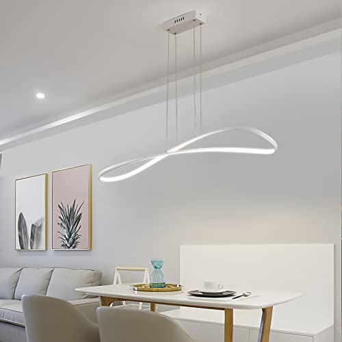Lustre suspendu LED moderne plafonnier réglable intensité variable - 3