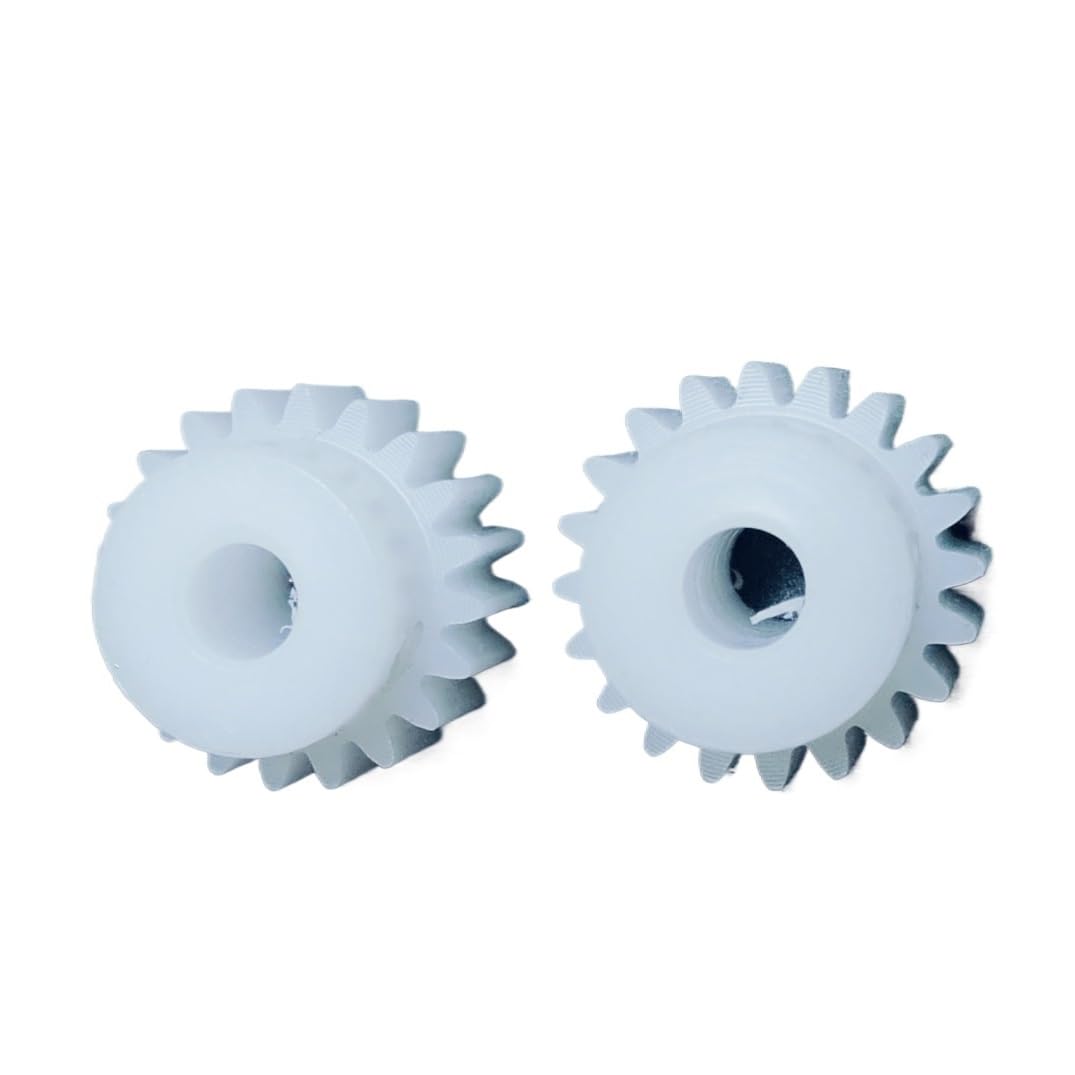 Cylindrical Drive 2pcs Plastic Spur Gear 0.5 Module 44 Teeth Gear with Step 23mm Diameter 5mm Teeth Thickness 0.5M 44T Straight Teeth Gear Rack Machinery(8mm bore)