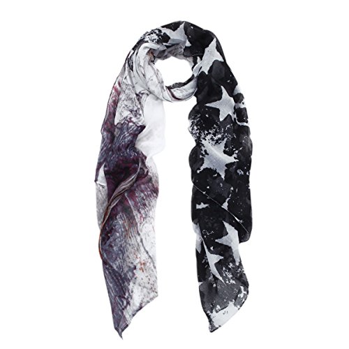 TrendsBlue Unique Vintage Stars Design Scarf2