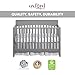 Oxford Baby Harper 4-in-1 Convertible Crib, Dove Gray, GreenGuard Gold Certified