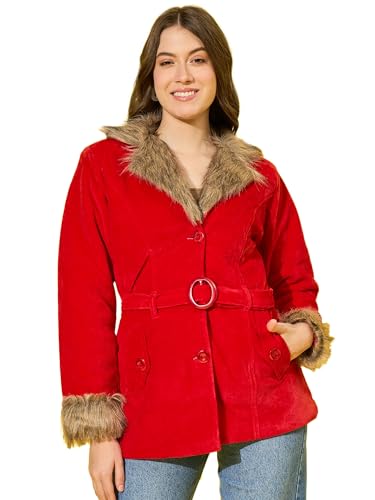 Image of Buynewtrend Velvet Winter Coat Women Jacket With Soft Fur