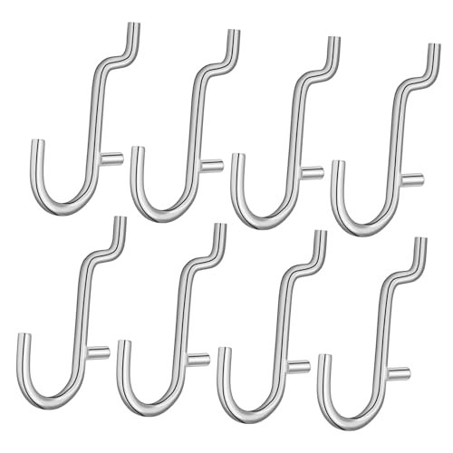 QUMIIRITY 20pièces Crochets Pour Panneau Perforé Accessoires Organisation Mural Kit De Rangement Pour Salle De Bricolage Suspendez Outils Et Articles