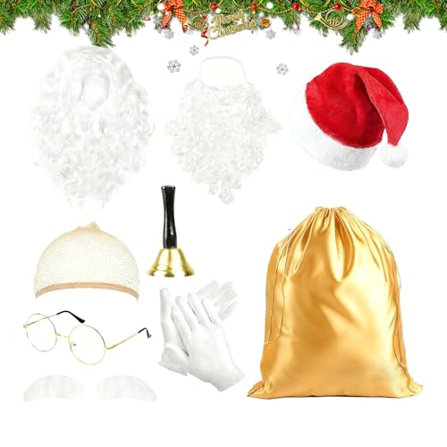 Costume de Père Noël complet pour spectacle et fête scolaire