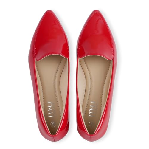 Women's Comfort MUSSHOE Slip-Ons with Memory Foam & Pointed Toe Design