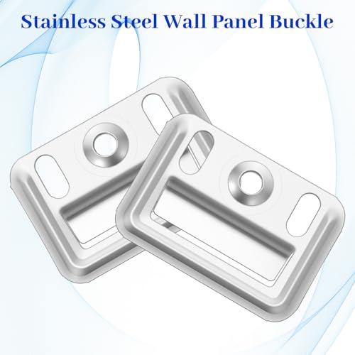 Image of 200 pcs Stainless Steel Z-Clips (1.73 inch /44mmx1.22 /31mm) - Wall Panel Fixing Piece, Clamp for Integrated Wall Panels, Heavy Duty Walls Panel Buckle for Toilet Seats & Furniture Mounting