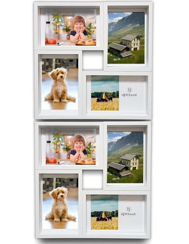 upFRAME �ʐ^���� �E�b�h ���m�N�� ������ ���� 4�� �R���[�W�� �͂����T�C�Y10cm×15cm�Ή� �A�[�g �t�H�g�t���[�� �ؐ� ������� �V���v�� 4�� �Ǌ|�� ��� ���p (2, ��)