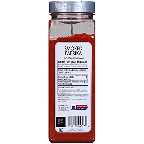 Mccormick Culinary Smoked Paprika, 17 Oz - One 17 Ounce Container Of Sweet And Smoky Paprika Perfect For Spanish Cuisine, Chicken, Fish, Pork, Potatoes, And More #TOP1
