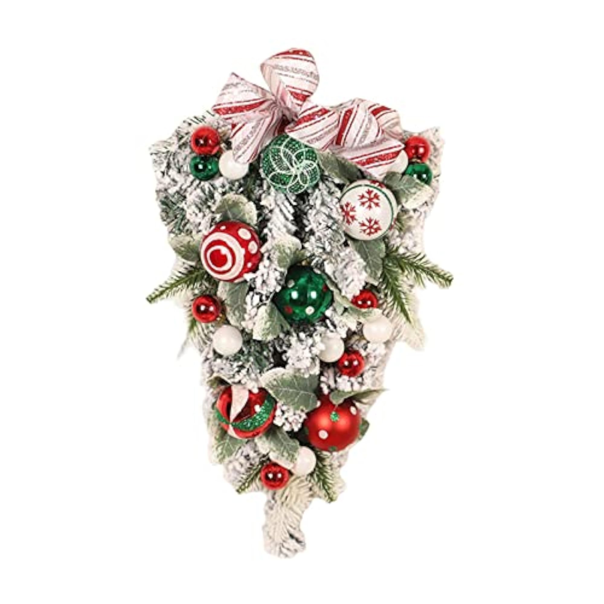 Winter Christmas Teardrop Swag Wall Hanging Ornament