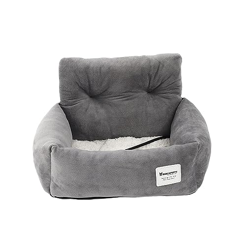 Gralara Asiento Elevador para Automóvil para Mascotas Transportín para Perros Y Gatos de Viaje Portátil Instale Fácilmente Accesorios de Tela Suave Y Cálido G, 44x35x27cm