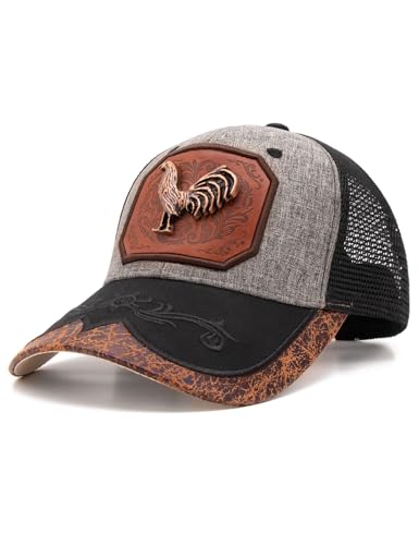 Image of TOPACC Western Trucker Hat for Men Women Cowboy Country Hat Snapback Cap