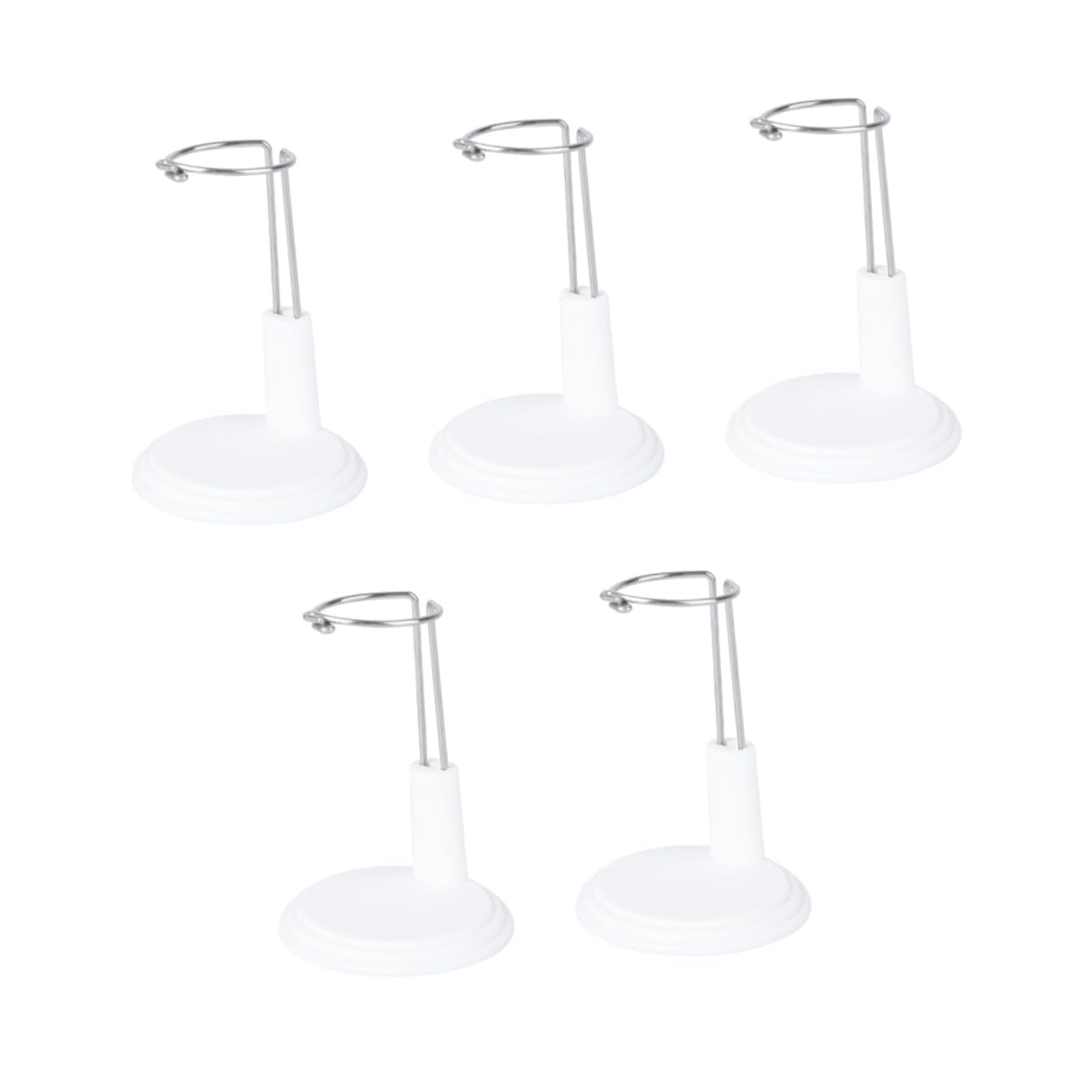 Kisangel 5Pcs Portable Doll Stand and Wire Support for Dolls for Home and Store Display Smooth Edges for Safety and Organization